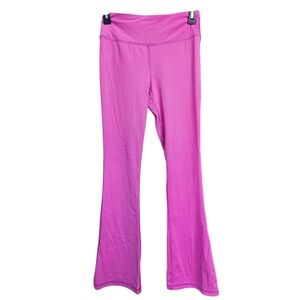 Hanna Andersson Pink Purple Flare Activewear Leggings Yoga Dance Pants Size 12